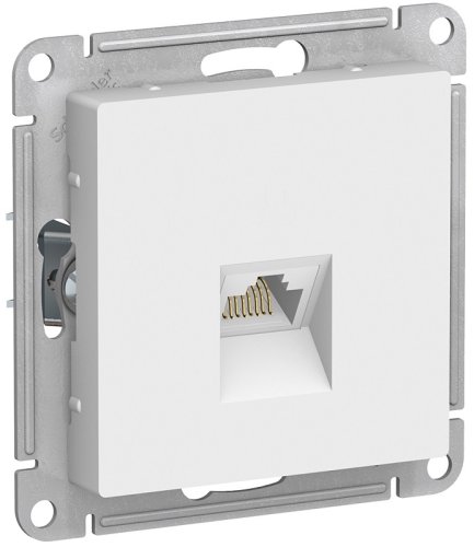 Розетка компьютерная без рамки Systeme Electric AtlasDesign 1-м. RJ45 5e белый картинка